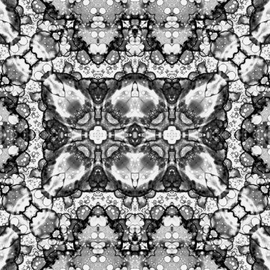 Kusursuz etnik düzen. Soyut retro arka plan. Kusursuz bir doku. Simetrik arkaplan. Sanat dokusu