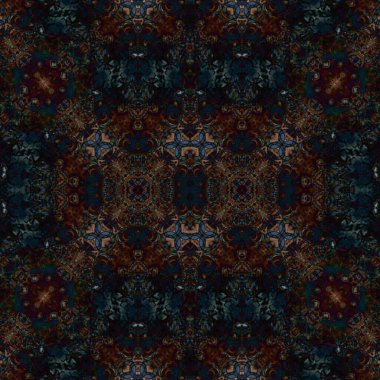 Kusursuz etnik düzen. Soyut retro arka plan. Kusursuz bir doku. Simetrik arkaplan. Sanat dokusu