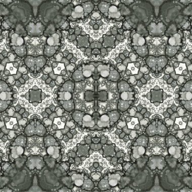 Kusursuz etnik düzen. Soyut retro arka plan. Kusursuz bir doku. Simetrik arkaplan. Sanat dokusu