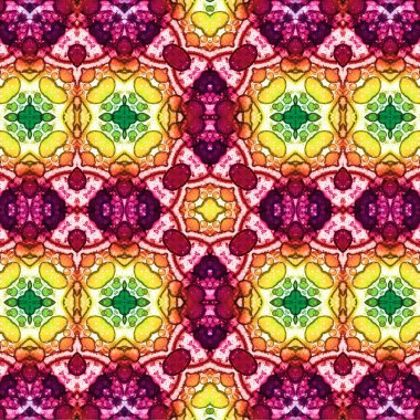 Kusursuz etnik düzen. Soyut retro arka plan. Kusursuz bir doku. Simetrik arkaplan. Sanat dokusu