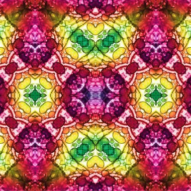 Kusursuz etnik düzen. Soyut retro arka plan. Kusursuz bir doku. Simetrik arkaplan. Sanat dokusu