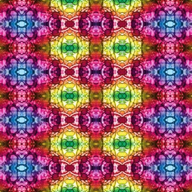 Kusursuz etnik düzen. Soyut retro arka plan. Kusursuz bir doku. Simetrik arkaplan. Sanat dokusu