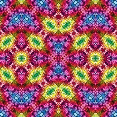 Kusursuz etnik düzen. Soyut retro arka plan. Kusursuz bir doku. Simetrik arkaplan. Sanat dokusu