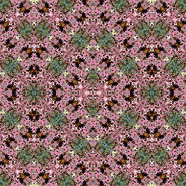 Kusursuz etnik düzen. Soyut retro arka plan. Kusursuz bir doku. Simetrik arkaplan. Sanat dokusu