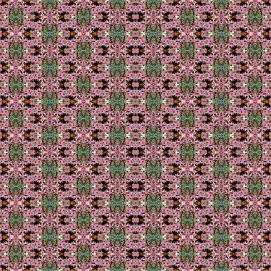 Kusursuz etnik düzen. Soyut retro arka plan. Kusursuz bir doku. Simetrik arkaplan. Sanat dokusu