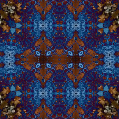 Kusursuz etnik düzen. Soyut retro arka plan. Kusursuz bir doku. Simetrik arkaplan. Sanat dokusu