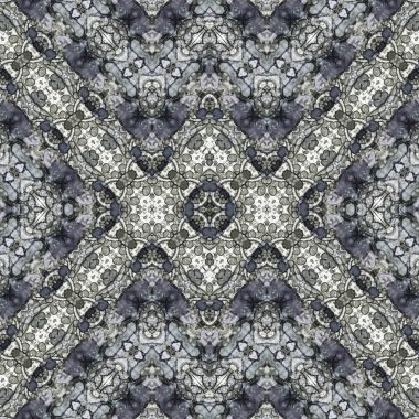 Kusursuz etnik düzen. Soyut retro arka plan. Kusursuz bir doku. Simetrik arkaplan. Sanat dokusu