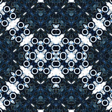 Kusursuz etnik düzen. Soyut retro arka plan. Kusursuz bir doku. Simetrik arkaplan. Sanat dokusu