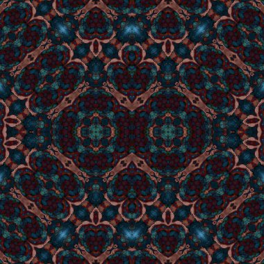 Kusursuz etnik düzen. Soyut retro arka plan. Kusursuz bir doku. Simetrik arkaplan. Sanat dokusu