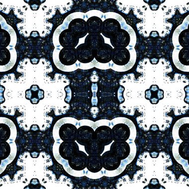 Kusursuz etnik düzen. Soyut retro arka plan. Kusursuz bir doku. Simetrik arkaplan. Sanat dokusu