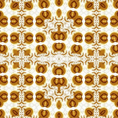 Kusursuz etnik düzen. Soyut retro arka plan. Kusursuz bir doku. Simetrik arkaplan. Sanat dokusu