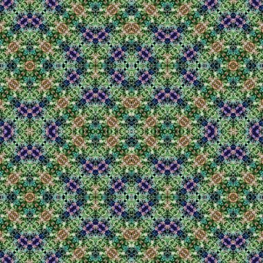 Kusursuz etnik düzen. Soyut retro arka plan. Kusursuz bir doku. Simetrik arkaplan. Sanat dokusu