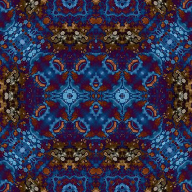 Kusursuz etnik düzen. Soyut retro arka plan. Kusursuz bir doku. Simetrik arkaplan. Sanat dokusu