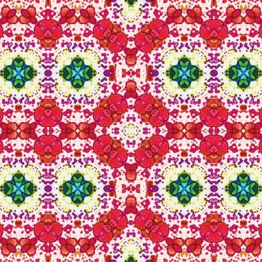 Kusursuz etnik düzen. Soyut retro arka plan. Kusursuz bir doku. Simetrik arkaplan. Sanat dokusu