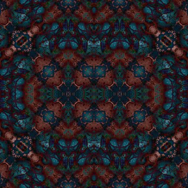 Kusursuz etnik düzen. Soyut retro arka plan. Kusursuz bir doku. Simetrik arkaplan. Sanat dokusu