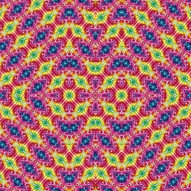 Kusursuz etnik düzen. Soyut retro arka plan. Kusursuz bir doku. Simetrik arkaplan. Sanat dokusu