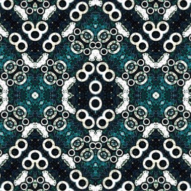 Kusursuz etnik düzen. Soyut retro arka plan. Kusursuz bir doku. Simetrik arkaplan. Sanat dokusu