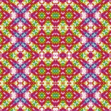 Kusursuz etnik düzen. Soyut retro arka plan. Kusursuz bir doku. Simetrik arkaplan. Sanat dokusu