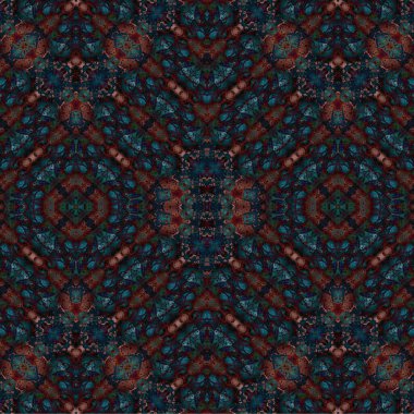 Kusursuz etnik düzen. Soyut retro arka plan. Kusursuz bir doku. Simetrik arkaplan. Sanat dokusu