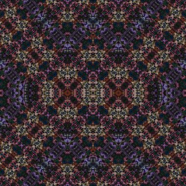 Kusursuz etnik düzen. Soyut retro arka plan. Kusursuz bir doku. Simetrik arkaplan. Sanat dokusu