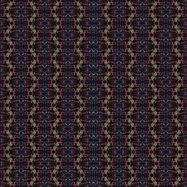 Kusursuz kaleydoskop deseni. Soyut etnik köken. Kusursuz bir doku. Yaratıcı bir geçmiş. Çizimler