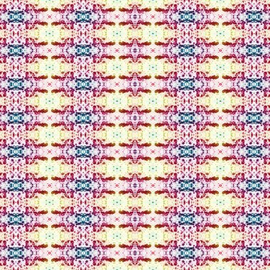 Kusursuz kaleydoskop deseni. Soyut etnik köken. Kusursuz bir doku. Yaratıcı bir geçmiş. Çizimler