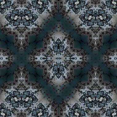 Kusursuz kaleydoskop deseni. Soyut etnik köken. Kusursuz bir doku. Yaratıcı bir geçmiş. Çizimler