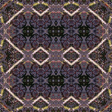 Kusursuz kaleydoskop deseni. Soyut etnik köken. Kusursuz bir doku. Yaratıcı bir geçmiş. Çizimler