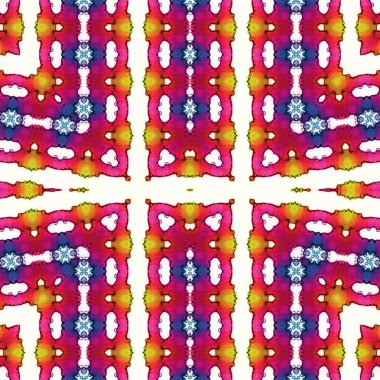 Kusursuz kaleydoskop deseni. Soyut etnik köken. Kusursuz bir doku. Yaratıcı bir geçmiş. Çizimler