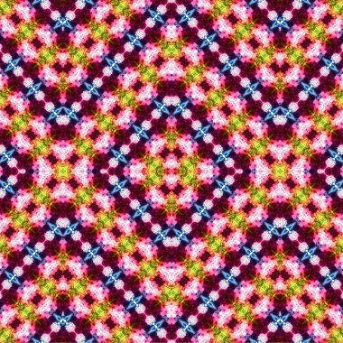 Kusursuz kaleydoskop deseni. Soyut etnik köken. Kusursuz bir doku. Yaratıcı bir geçmiş. Çizimler