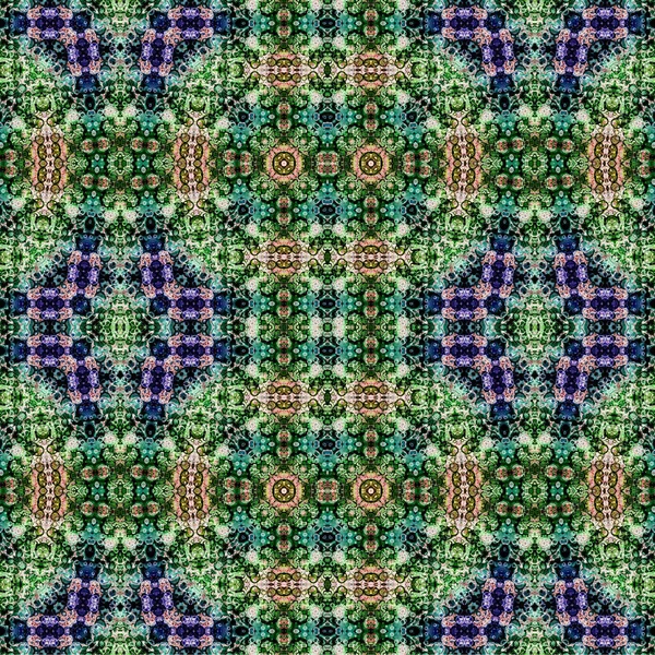 Kusursuz etnik düzen. Soyut retro arka plan. Kusursuz bir doku. Simetrik arkaplan. Sanat dokusu