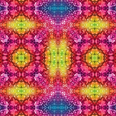 Kusursuz kaleydoskop deseni. Soyut etnik köken. Kusursuz bir doku. Yaratıcı bir geçmiş. Çizimler