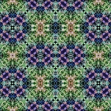 Kusursuz kaleydoskop deseni. Soyut etnik köken. Kusursuz bir doku. Yaratıcı bir geçmiş. Çizimler