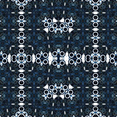 Kusursuz kaleydoskop deseni. Soyut etnik köken. Kusursuz bir doku. Yaratıcı bir geçmiş. Çizimler