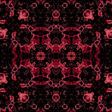 Kusursuz kaleydoskop deseni. Soyut etnik köken. Kusursuz bir doku. Yaratıcı bir geçmiş. Çizimler