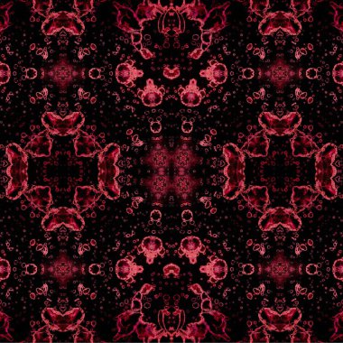 Kusursuz kaleydoskop deseni. Soyut etnik köken. Kusursuz bir doku. Yaratıcı bir geçmiş. Çizimler