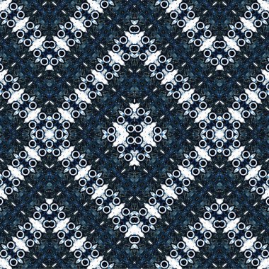 Kusursuz kaleydoskop deseni. Soyut etnik köken. Kusursuz bir doku. Yaratıcı bir geçmiş. Çizimler