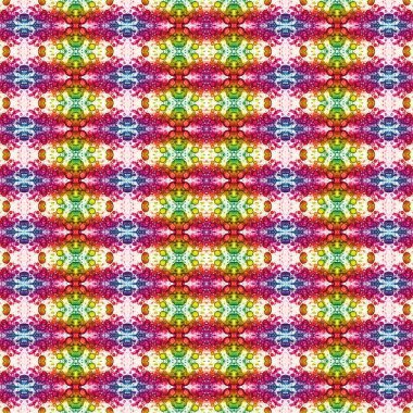 Kusursuz kaleydoskop deseni. Soyut etnik köken. Kusursuz bir doku. Yaratıcı bir geçmiş. Çizimler