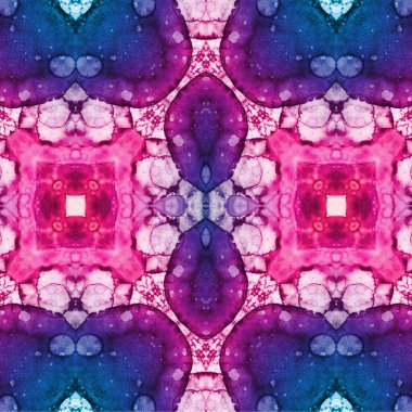 Kusursuz kaleydoskop deseni. Soyut etnik köken. Kusursuz bir doku. Yaratıcı bir geçmiş. Çizimler