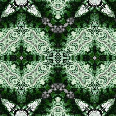 Kusursuz kaleydoskop deseni. Soyut etnik köken. Kusursuz bir doku. Yaratıcı bir geçmiş. Çizimler