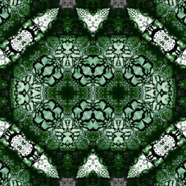 Kusursuz kaleydoskop deseni. Soyut etnik köken. Kusursuz bir doku. Yaratıcı bir geçmiş. Çizimler