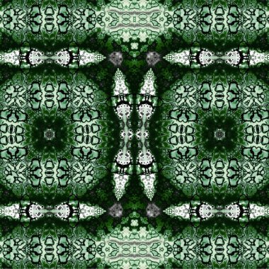 Kusursuz kaleydoskop deseni. Soyut etnik köken. Kusursuz bir doku. Yaratıcı bir geçmiş. Çizimler