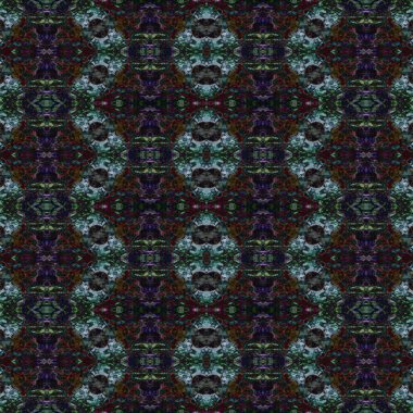 Kusursuz kaleydoskop deseni. Soyut etnik köken. Kusursuz bir doku. Yaratıcı bir geçmiş. Çizimler