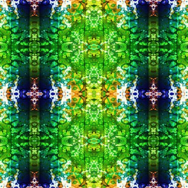 Kusursuz kaleydoskop deseni. Soyut etnik köken. Kusursuz bir doku. Yaratıcı bir geçmiş. Çizimler