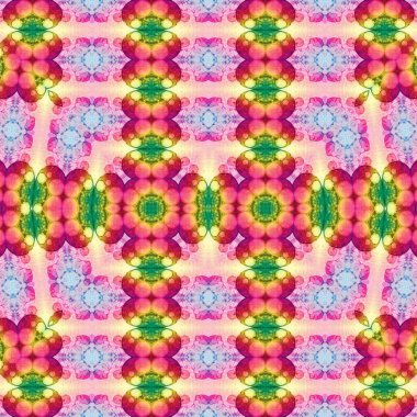 Kusursuz kaleydoskop deseni. Soyut etnik köken. Kusursuz bir doku. Yaratıcı bir geçmiş. Çizimler