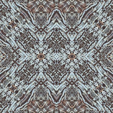 Kusursuz kaleydoskop deseni. Soyut etnik köken. Kusursuz bir doku. Yaratıcı bir geçmiş. Çizimler