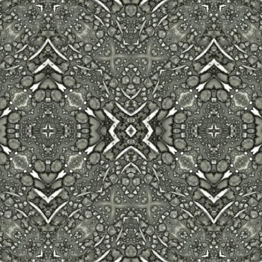Kusursuz kaleydoskop deseni. Soyut etnik köken. Kusursuz bir doku. Yaratıcı bir geçmiş. Çizimler