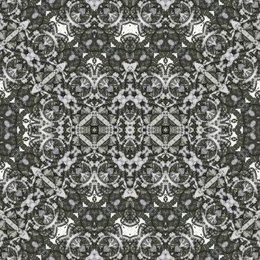 Kusursuz kaleydoskop deseni. Soyut etnik köken. Kusursuz bir doku. Yaratıcı bir geçmiş. Çizimler