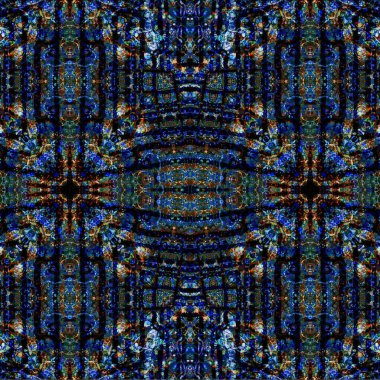 Kusursuz kaleydoskop deseni. Soyut etnik köken. Kusursuz bir doku. Yaratıcı bir geçmiş. Çizimler