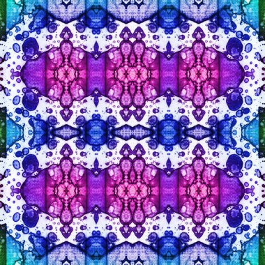 Kusursuz kaleydoskop deseni. Soyut etnik köken. Kusursuz bir doku. Yaratıcı bir geçmiş. Çizimler